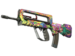StatTrak™ FAMAS | Bad Trip (Battle-Scarred)