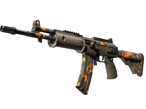 Galil AR | Orange DDPAT (Well-Worn)