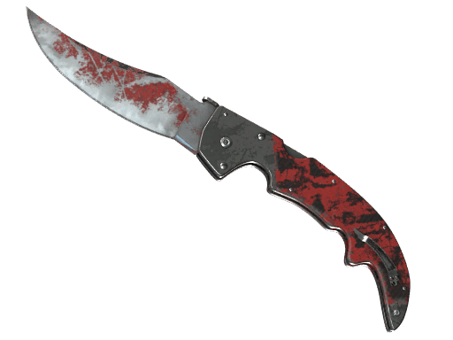 ★ Falchion Knife | Crimson Web (Battle-Scarred)