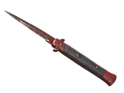 ★ Stiletto Knife | Crimson Web (Battle-Scarred)