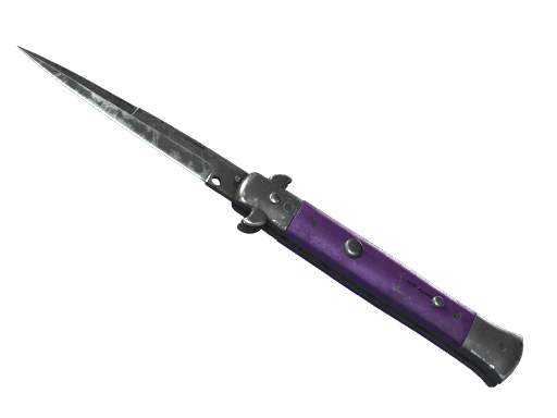 ★ StatTrak™ Stiletto Knife | Ultraviolet (Battle-Scarred)