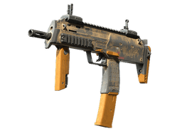 MP7 | Short Ochre (Battle-Scarred)