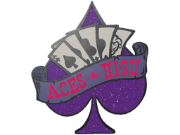 Aces High Pin