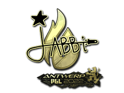 Sticker | jabbi (Gold) | Antwerp 2022