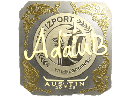 Sticker | adamb (Gold) | Austin 2025
