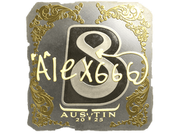 Sticker | alex666 (Gold) | Austin 2025