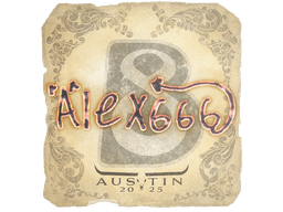 Sticker | alex666 | Austin 2025