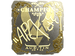 Sticker | apEX (Gold, Champion) | Austin 2025