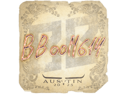 Sticker | Boombl4 | Austin 2025