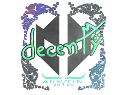 Sticker | decenty (Holo) | Austin 2025