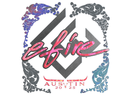 Sticker | efire (Holo) | Austin 2025