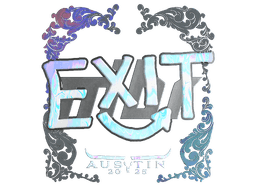 Sticker | exit (Holo) | Austin 2025