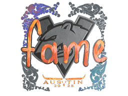 Sticker | fame (Holo) | Austin 2025