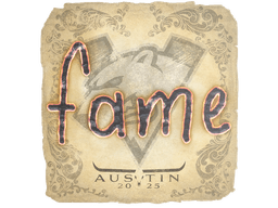 Sticker | fame | Austin 2025