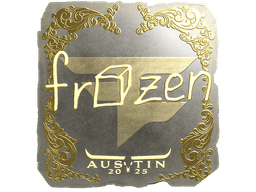 Sticker | frozen (Gold) | Austin 2025