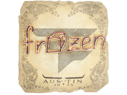 Sticker | frozen | Austin 2025