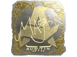 Sticker | MAJ3R (Gold) | Austin 2025