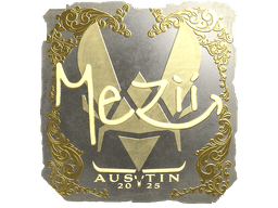 Sticker | mezii (Gold) | Austin 2025