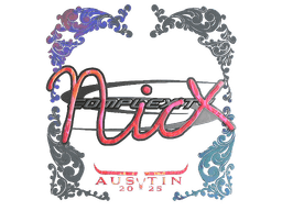 Sticker | nicx (Holo) | Austin 2025