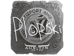 Sticker | Plopski (Foil) | Austin 2025