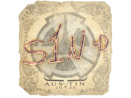 Sticker | s1n | Austin 2025