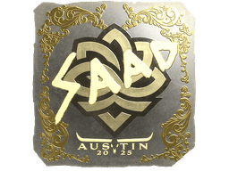Sticker | saadzin (Gold) | Austin 2025
