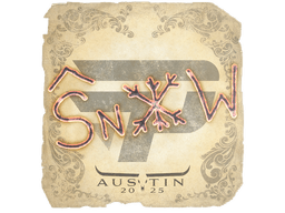 Sticker | snow | Austin 2025