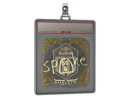 Sticker Slab | spooke (Gold) | Austin 2025
