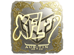 Sticker | xfl0ud (Gold) | Austin 2025