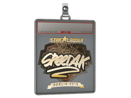 Sticker Slab | speed4k (Gold) | Berlin 2019