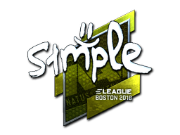 s1mple (Foil) | Boston 2018