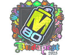 Sticker | M80 (Holo) | Budapest 2025
