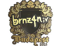 Sticker | brnz4n (Gold) | Budapest 2025