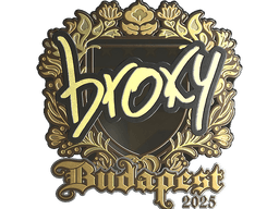 Sticker | broky (Gold) | Budapest 2025