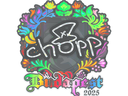 Sticker | chopper (Holo) | Budapest 2025