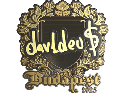 Sticker | dav1deuS (Gold) | Budapest 2025