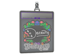 Sticker Slab | decenty (Embroidered) | Budapest 2025