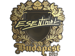 Sticker | esenthial (Gold) | Budapest 2025