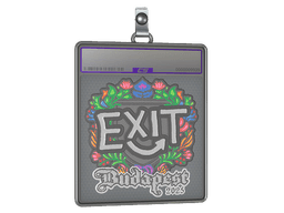 Sticker Slab | exit (Embroidered) | Budapest 2025