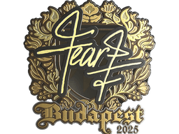 Sticker | fEAR (Gold) | Budapest 2025