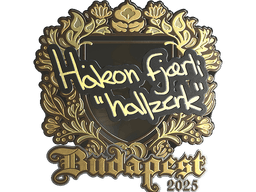 Sticker | hallzerk (Gold) | Budapest 2025
