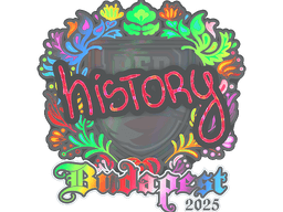 Sticker | History (Holo) | Budapest 2025