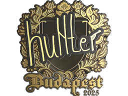 Sticker | huNter- (Gold) | Budapest 2025