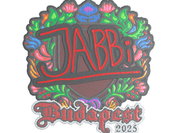 Sticker | jabbi (Embroidered) | Budapest 2025