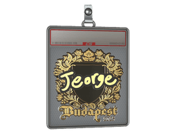Sticker Slab | jeorge (Gold) | Budapest 2025
