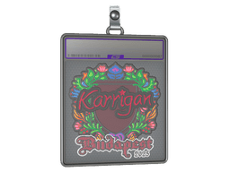 Sticker Slab | karrigan (Embroidered) | Budapest 2025