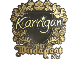 Sticker | karrigan (Gold) | Budapest 2025