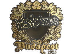 Sticker | kensizor (Gold) | Budapest 2025