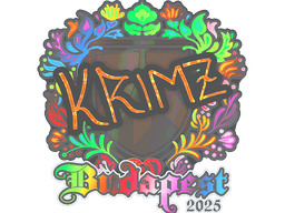 Sticker | KRIMZ (Holo) | Budapest 2025