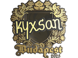 Sticker | kyxsan (Gold) | Budapest 2025